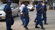 Des policiers à Bujumbura, le 26 septembre dernier. AFP PHOTO / ESDRAS NDIKUMANA