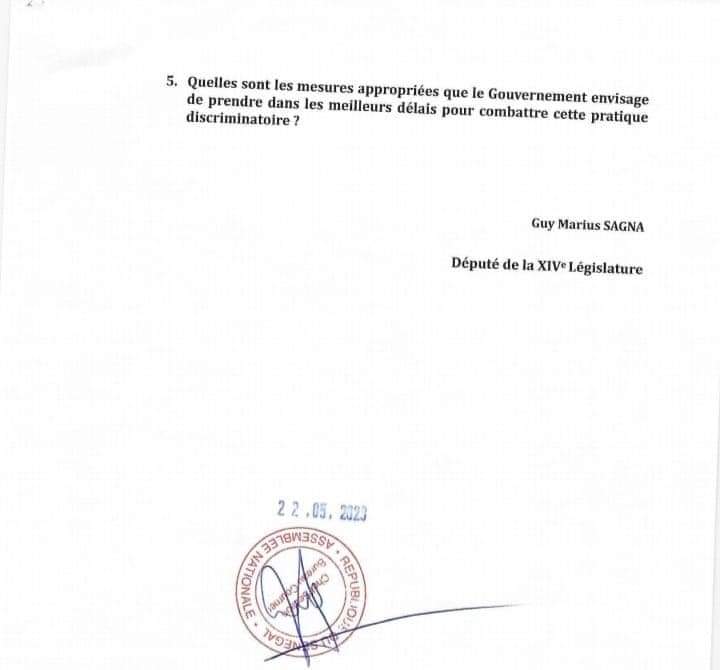 Discrimination sur l'octroi du loyer et protocole sur les droits de la pêche: Guy Marius Sagna interpelle le gouvernement 