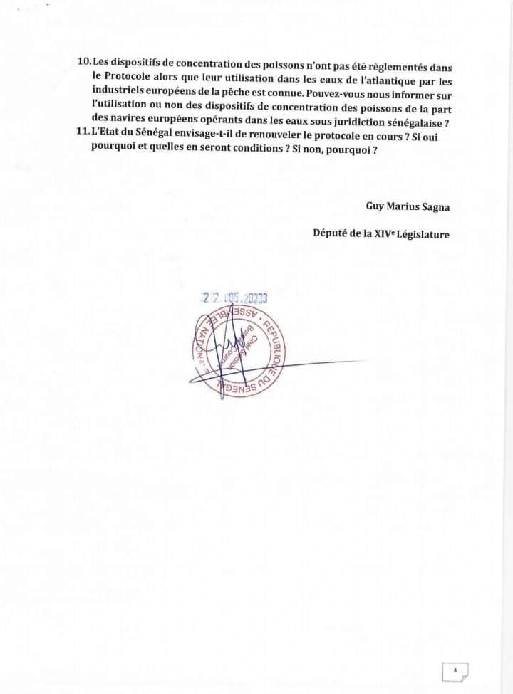 Discrimination sur l'octroi du loyer et protocole sur les droits de la pêche: Guy Marius Sagna interpelle le gouvernement 