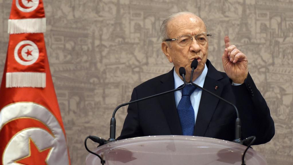 Le président tunisien Beji Caïd Essebsi, le 24 décembre 2014, à Tunis. AFP PHOTO / FETHI BELAID