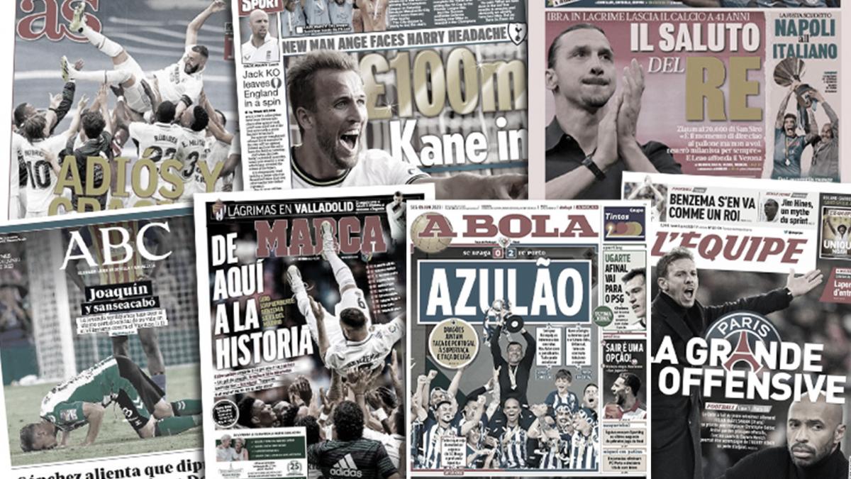 La presse mondiale rend hommage à Karim Benzema et Zlatan, Manchester City va empêcher Haaland de partir au Real