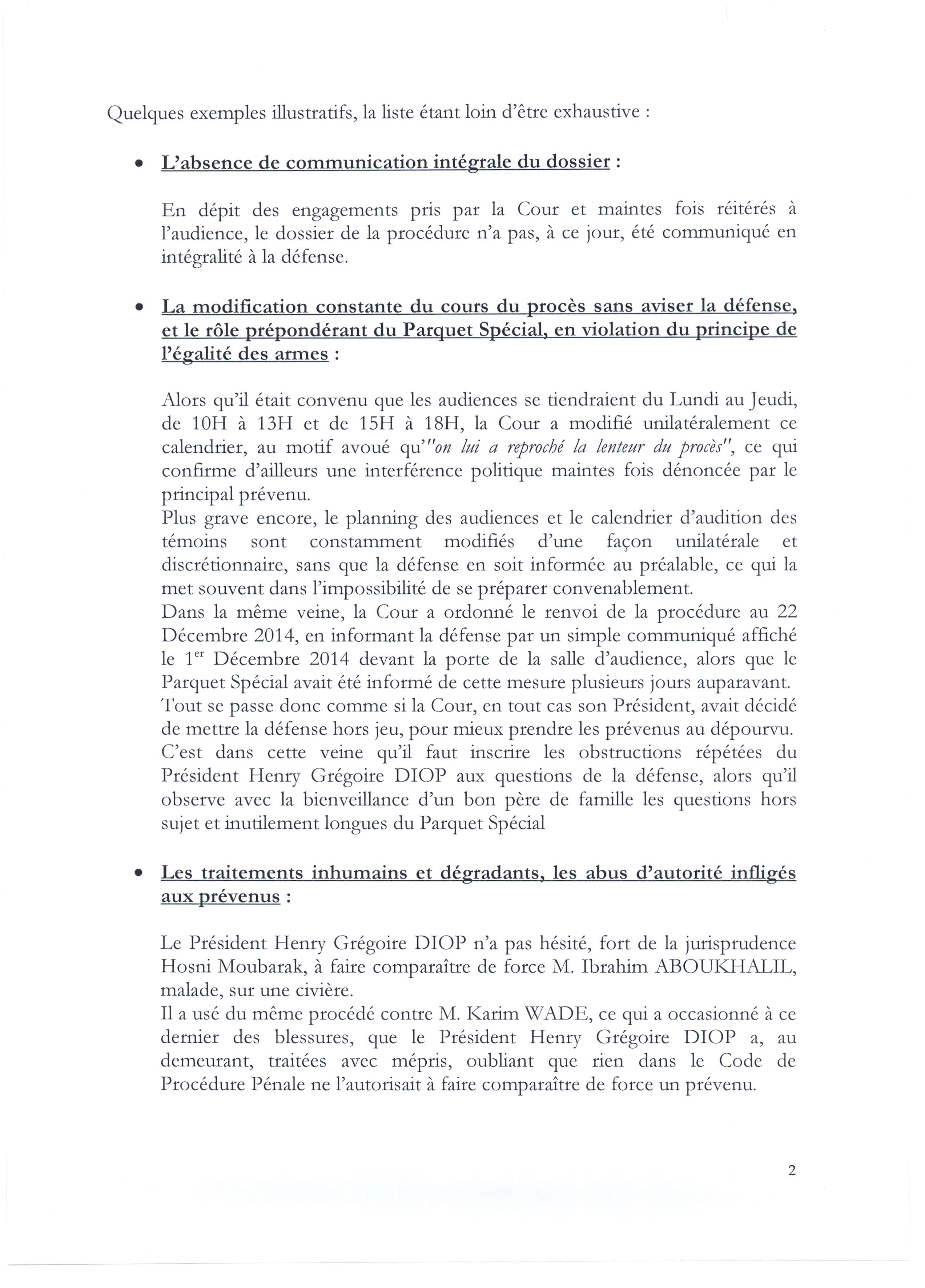 PUBLIREPORTAGE - Communiqué des avocats de Karim Wade