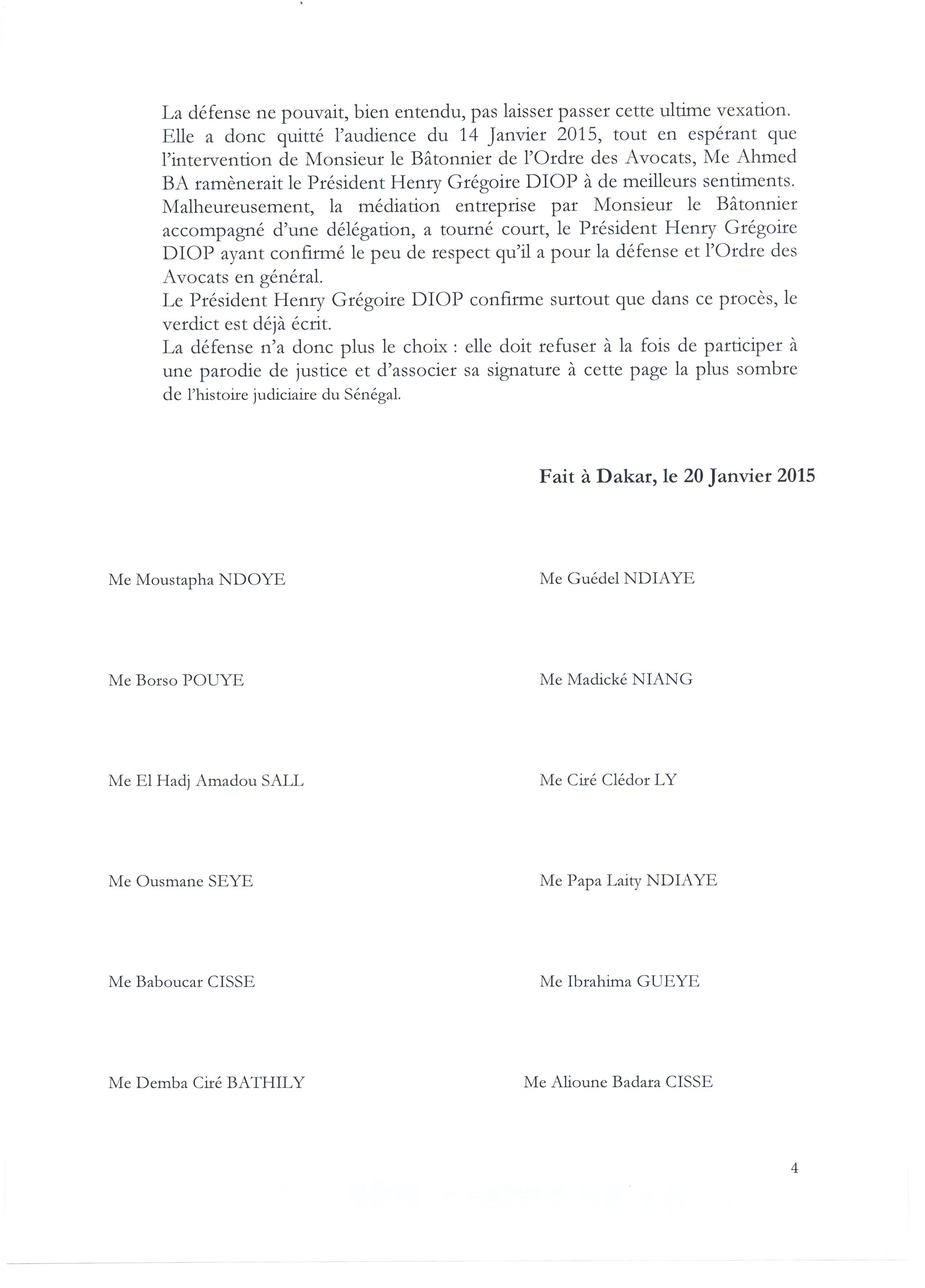 PUBLIREPORTAGE - Communiqué des avocats de Karim Wade