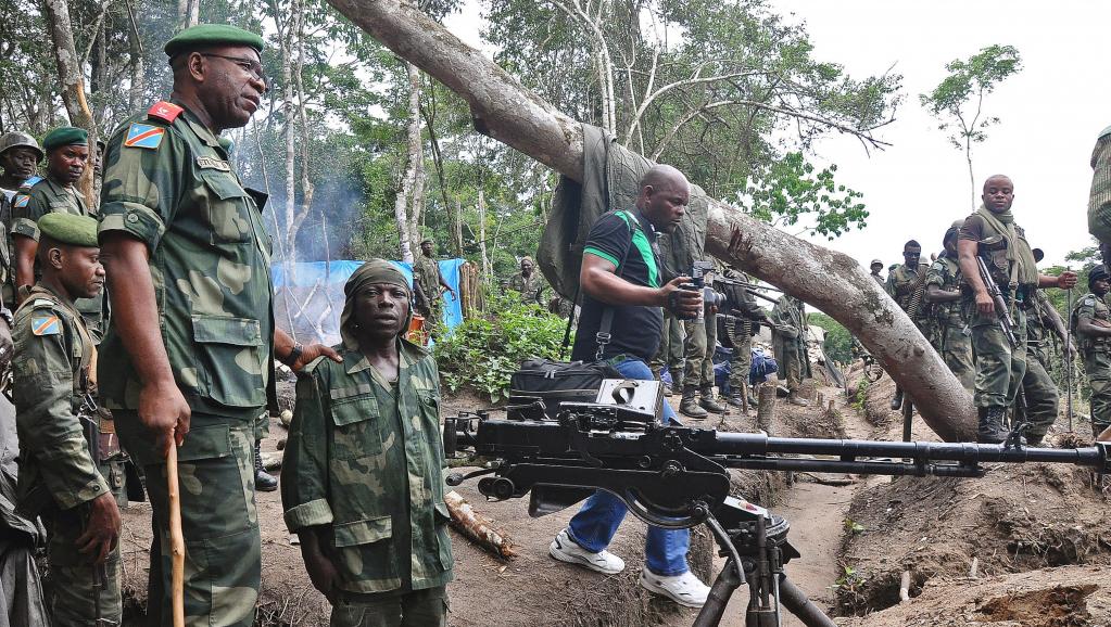 Des membres des FARDC dans le Nord-Kivu, en mai 2014. AFP PHOTO/STRINGER