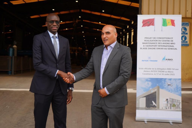Visite de Abdoulaye Dièye au hangar du MRO au Maroc : le DG de l’AIBD insiste sur le respect des délais