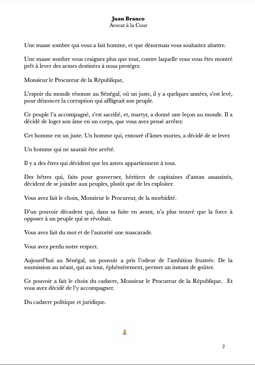 Dernière minute: Me Juan Branco se présente à la conférence de presse des avocats de Sonko à Dakar