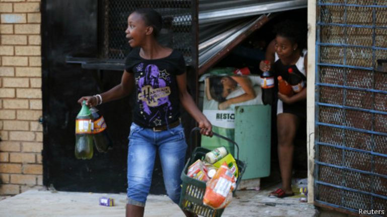 Un magasin en Afrique du Sud.