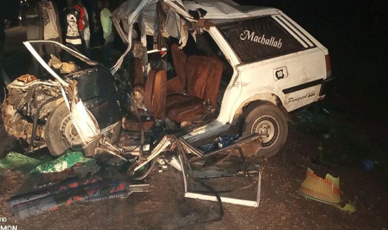 Kaolack: Deux morts et 7 blessés dans la collision de deux véhicules