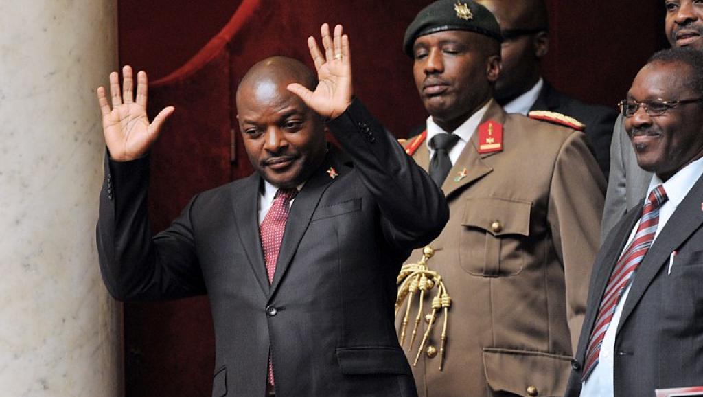 Le président burundais Pierre Nkurunziza soutient mordicus son droit à briguer un nouveau mandat. AFP/Pierre Andrieu
