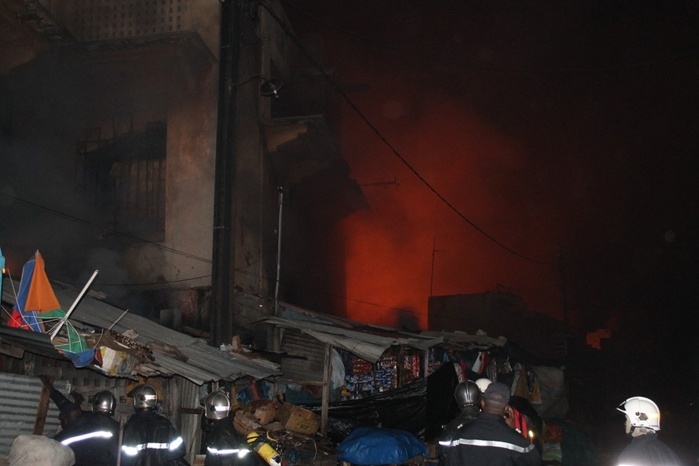 Photo archive incendie marché Sandaga