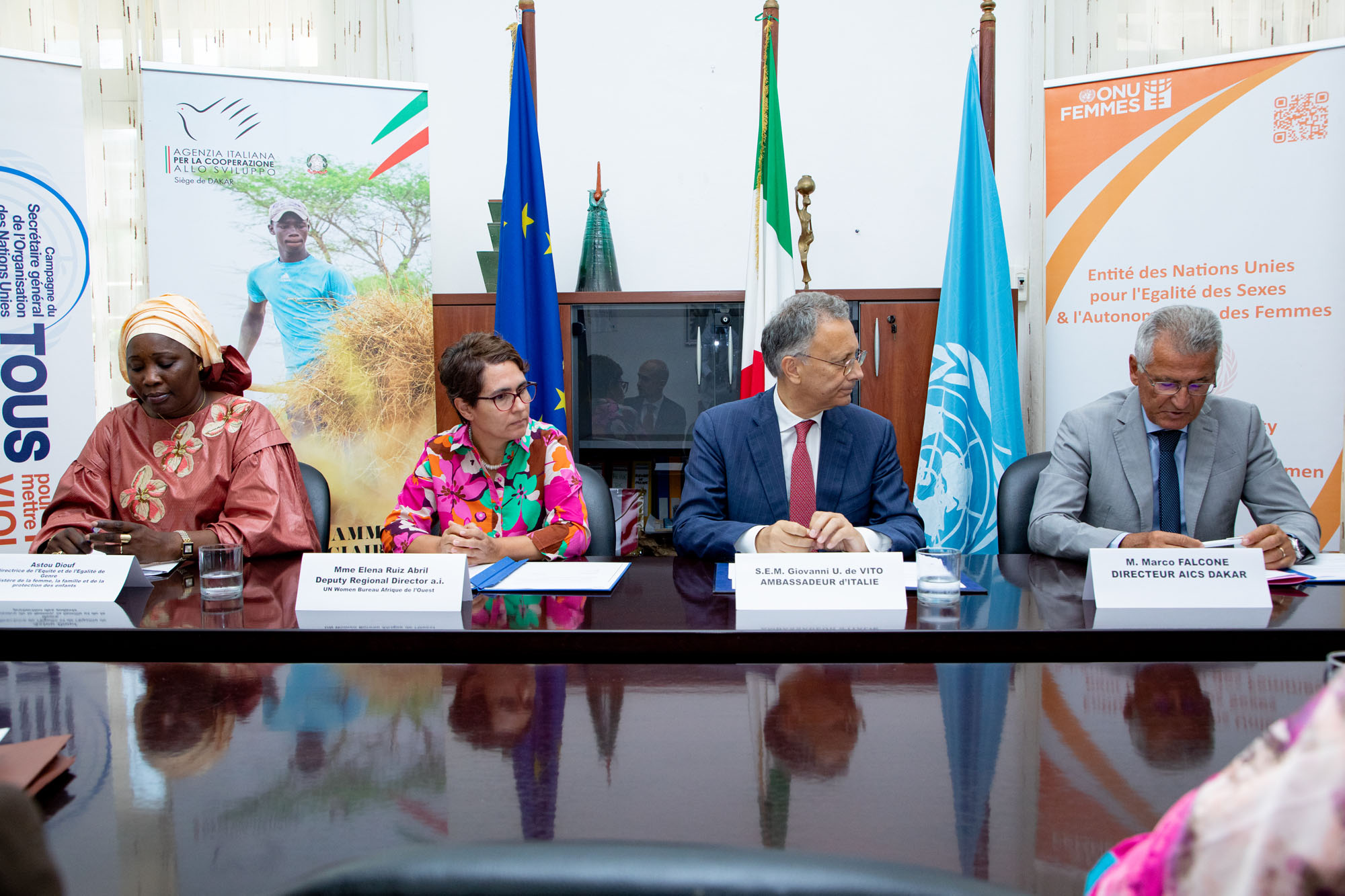 Egalité des sexes et l’autonomisation des femmes : signature d’accord de près d’un milliard entre l’AICS et ONU Femmes