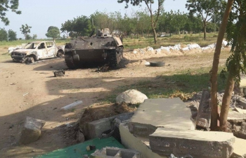 Un blindé du groupe islamiste boko haram