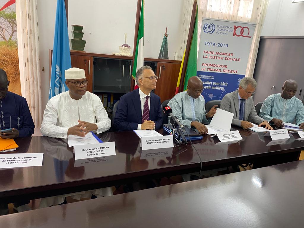 L’Italie en partenariat avec l’OIT lance le programme de création d’emplois décents au Sénégal 