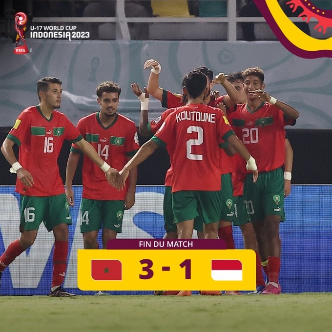 Mondial U17 : les Marocains se qualifient pour les huitièmes de finale