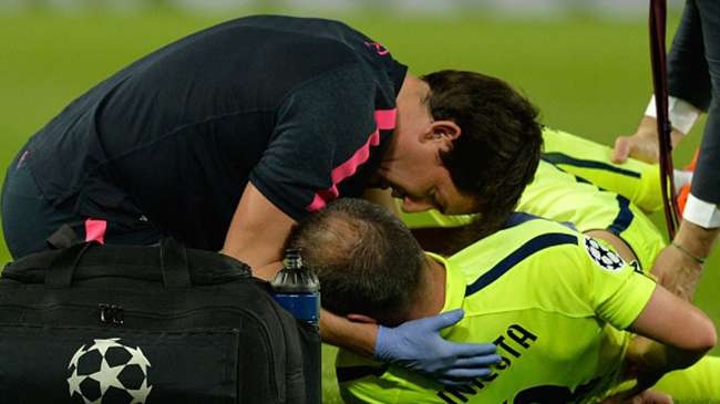 FC Barcelone: "forte contusion" pour Andres Iniesta