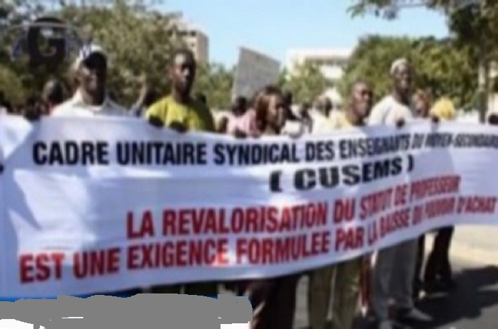 Réactions du Cusems: «Le Président est mal informé»