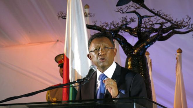 Le président malgache Hery Rajaonarimampianina