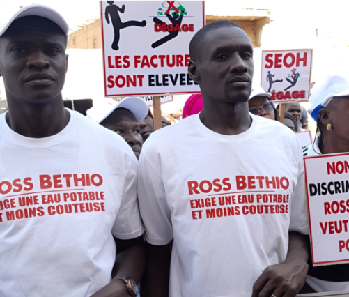 Ross-Béthio : les populations dans la rue pour réclamer le départ de la société qui distribue l’eau 
