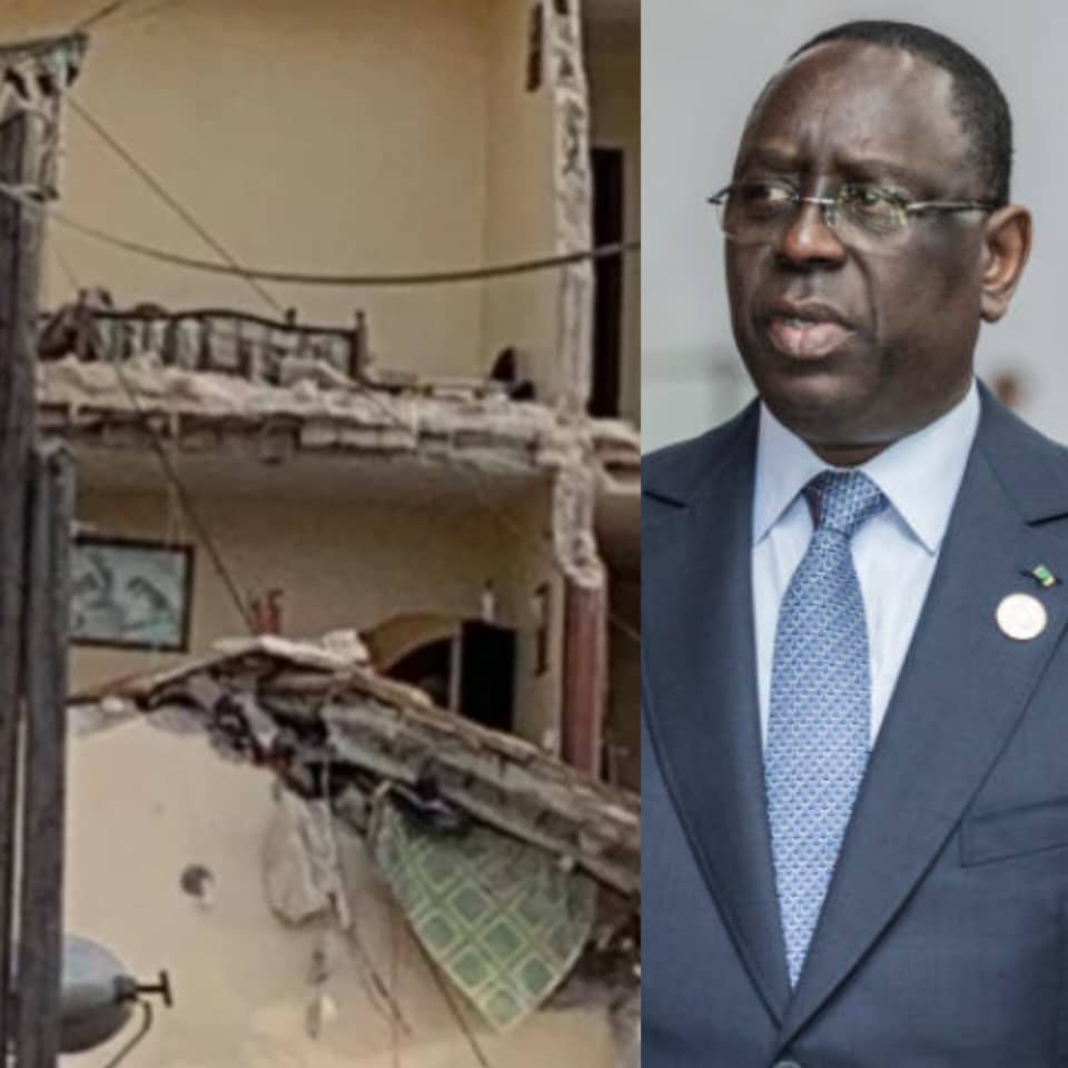 La réaction de Macky Sall suite à l’effondrement d’un bâtiment à Khar Yalla