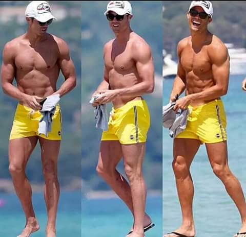 En vacances à Saint Tropez, Cristiano Ronaldo respire la forme