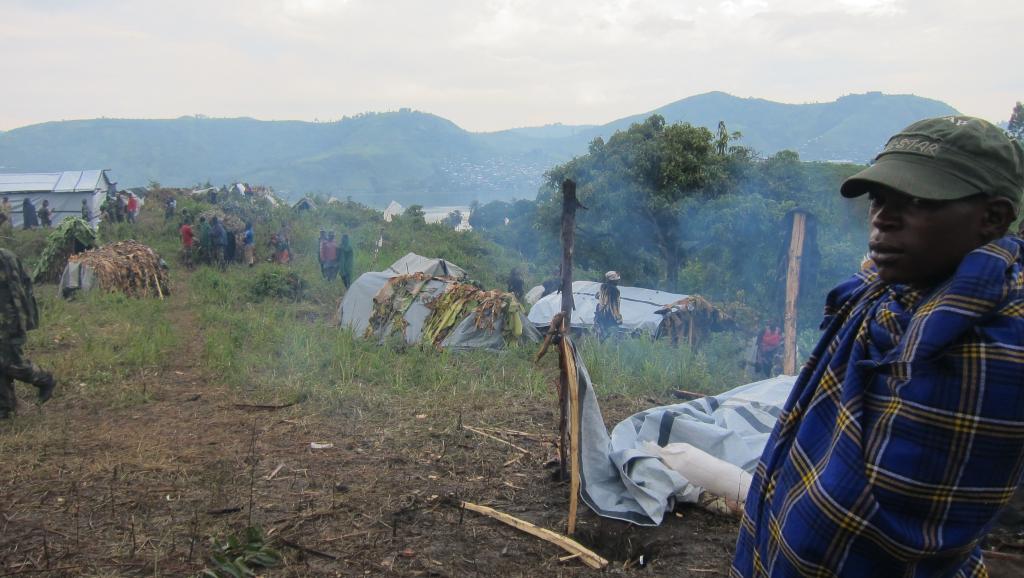 Le camp de cantonnement de Bweramana, dans le Nord-Kivu. RFI/LL.Westerhoff