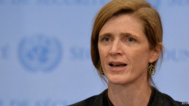 La représentante américaine, Samantha Power, a rappelé que "ceux qui commettent des atrocités et font obstacles à la paix devront en subir les conséquences"
