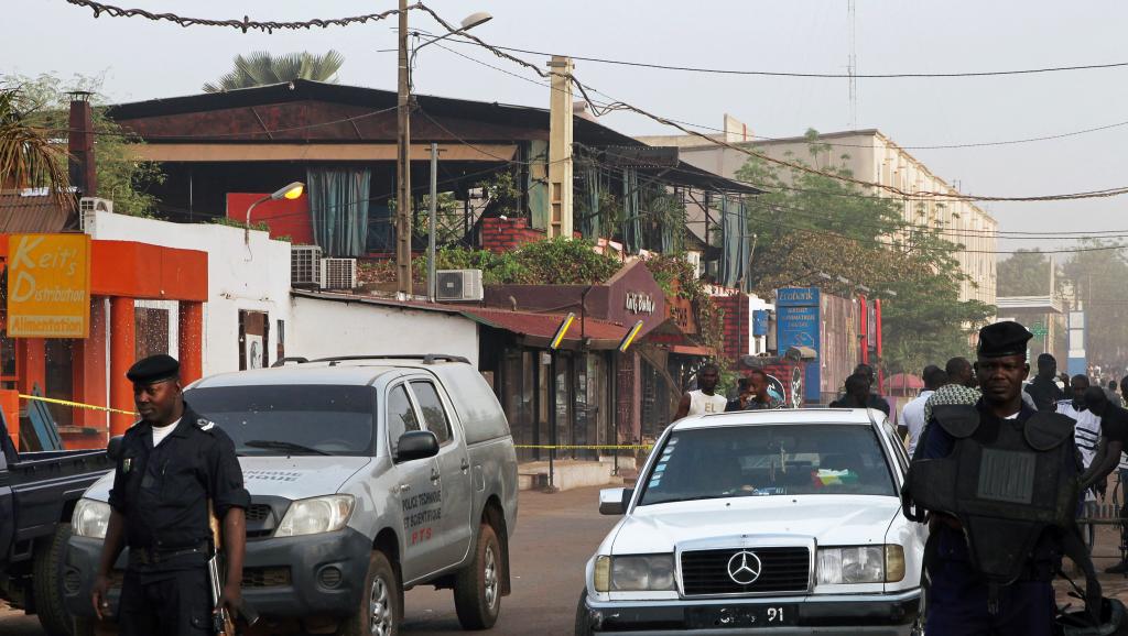 A Bamako, le restaurant La Terrasse a été la cible d'un attentat le 7 mars dernier. AFP PHOTO / SEBASTIEN RIEUSSEC