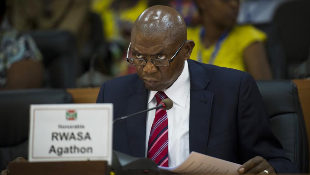 Après avoir jugé le processus électoral «fantaisiste», le principal opposant à Pierre Nkurunziza, Agathon Rwasa, a pourtant décidé d'occuper son siège à l'Assemblée nationale. AFP PHOTO / PHIL MOORE