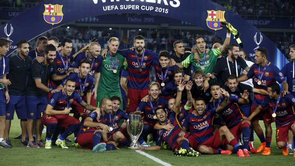 Supercoupe d'Europe : vainqueur de Seville au bout du suspense, le Barça égale le Milan AC