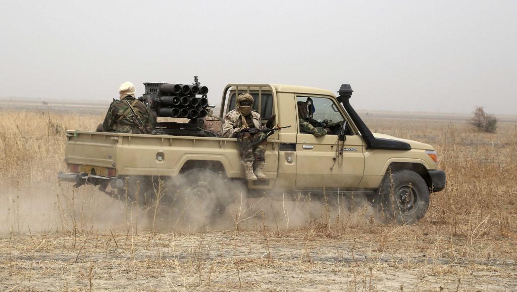 Soldats tchadiens déployés dans le cadre de la force militaire mixte contre Boko Haram, au Nigeria, en février 2015. REUTERS/Emmanuel Braun