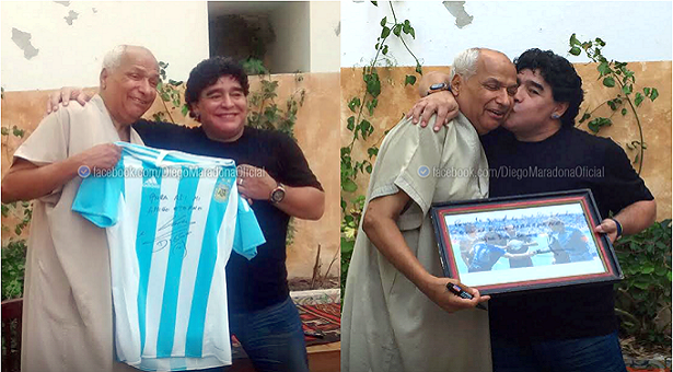 « La main de Dieu » : Maradona et l’arbitre se rencontrent 29 ans après.