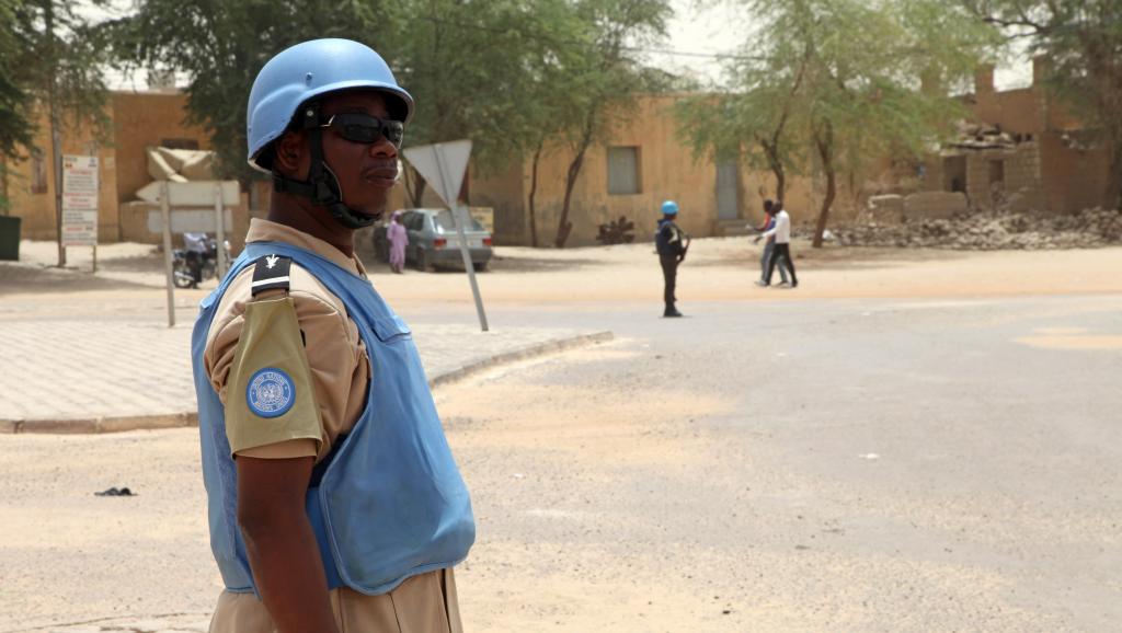 Selon les groupes armés pro-gouvernementaux, s'ils doivent quitter Anéfis, c’est pour laisser la localité aux mains des casques bleus de l’ONU et de l’armée malienne. AFP PHOTO/SEBASTIEN RIEUSSEC