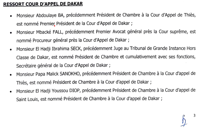 Vaste chamboulement au sein de la Magistrature : Maham Diallo remplacé par Abdoul Aziz Diallo comme Doyen des juges Vaste chamboulement au sein de la Magistrature : Maham Diallo remplacé par Abdoul Aziz Diallo comme Doyen des juges