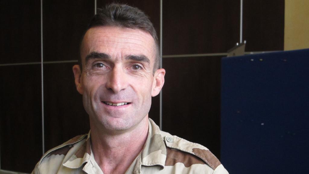 Le Général Hervé Gomart, chef d'Etat major de la force de la Mission des Nations unies au Mali. RFI/David Baché