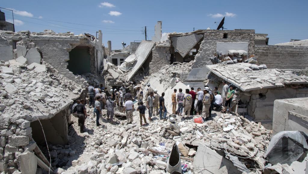 Le quartier résidentiel de Maadi, à Alep, en juin 2015. AFP PHOTO / KARAM AL-MASRI