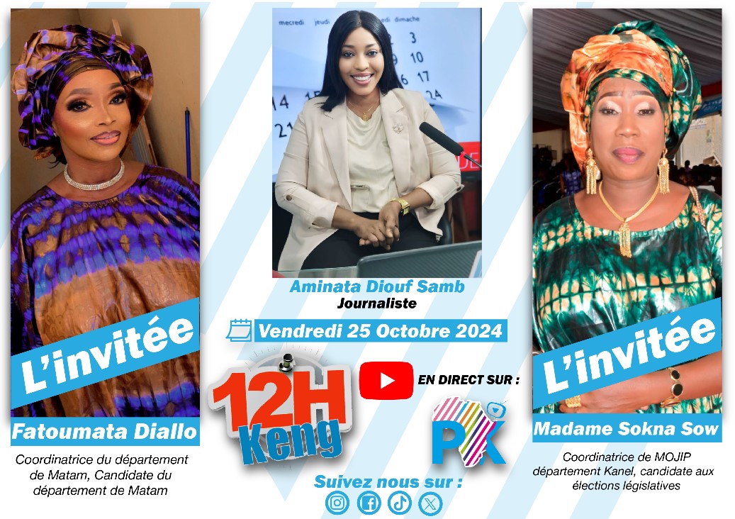 🛑DIRECT Midi Keng Crue du fleuve Sénégal, violences faites aux femmes...