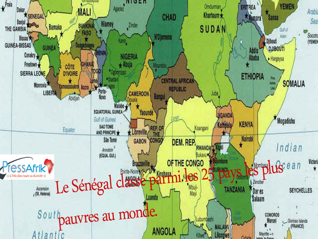 Le Senegal Classe Parmi Les 25 Pays Les Plus Pauvres Les