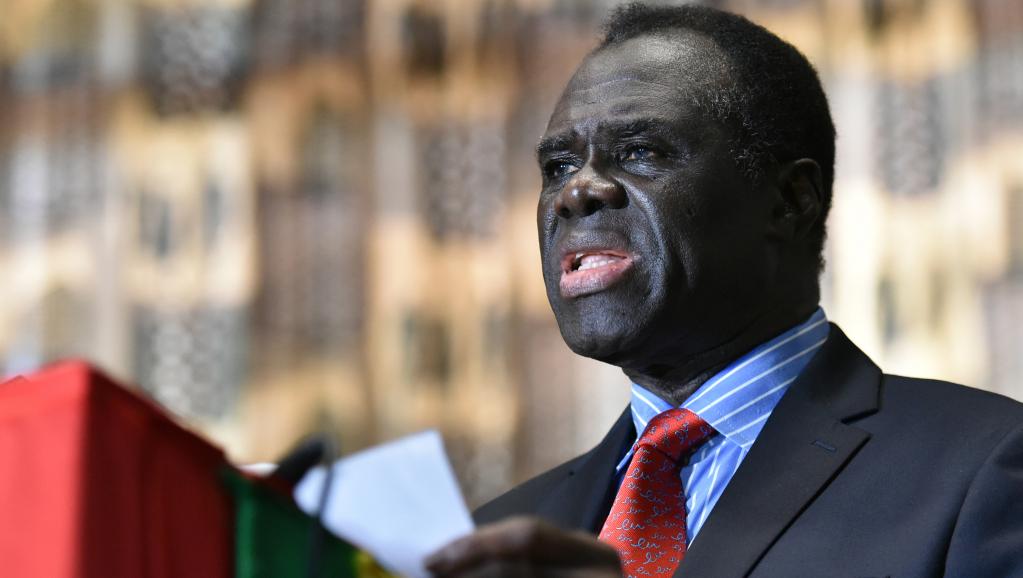 Le président de la transition burkinabè Michel Kafando, le 23 septembre 2015, à Ouagadougou. AFP PHOTO / KAMBOU SIA