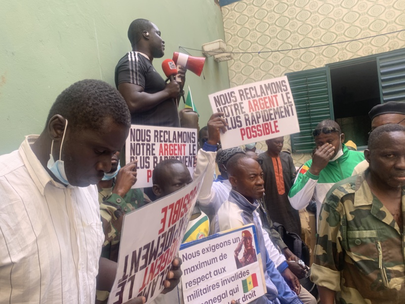 Les militaires invalides en marche à Dakar : ils réclament la revalorisation des pensions et au respect de leurs droits