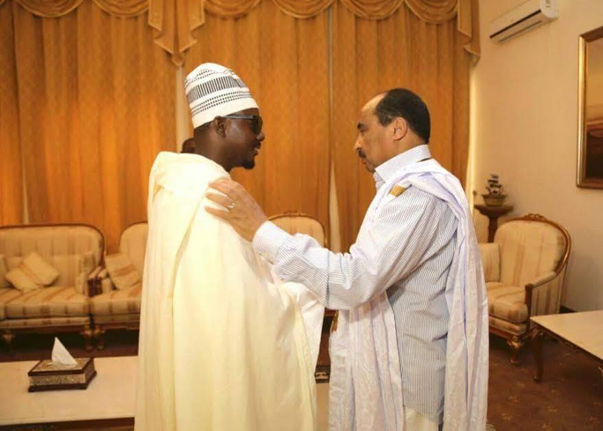 Présentation de condoléances du Khalif général des Mourides au chef d'Etat Mauritanien