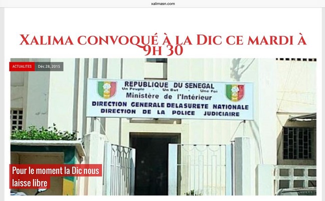 Libre, Samba Camara de Xalima reste à la disposition de la DIC