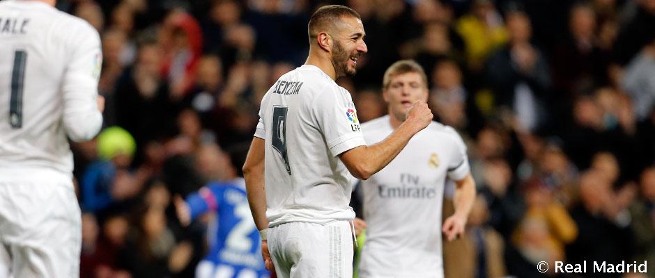 Benzema a dépassé les 100 buts au Bernabéu