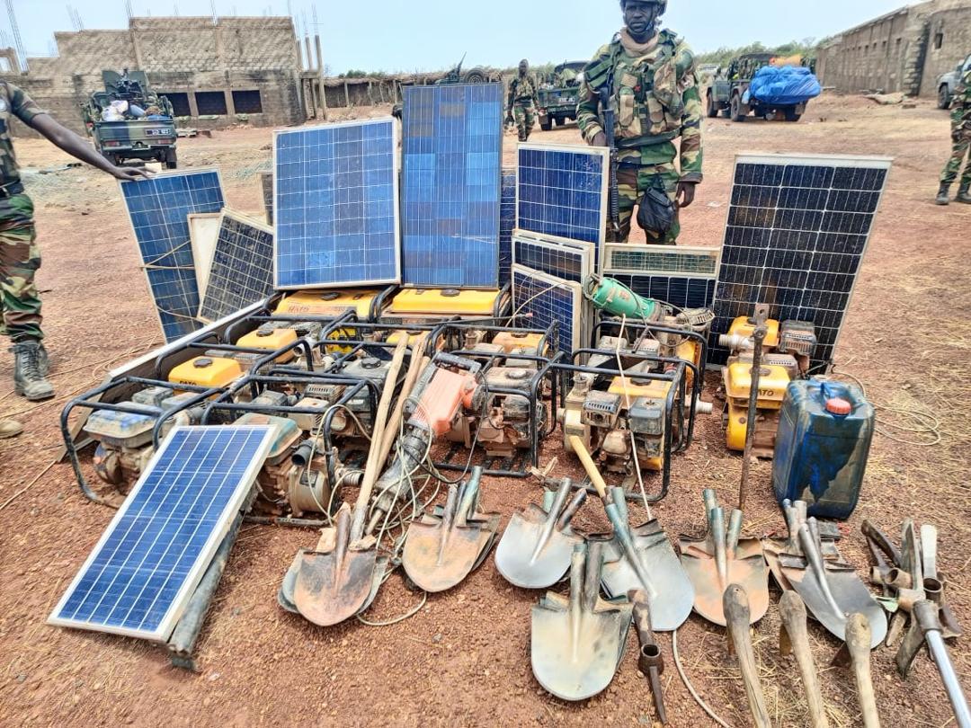 Nord de Moussala : Cinq sites d'orpaillage clandestins démantelés 