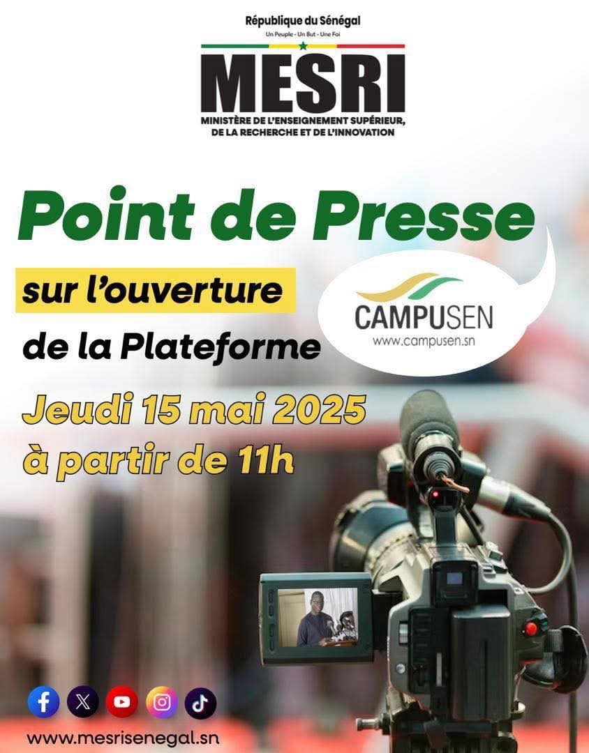 Ouverture de Campusen : Abdourahmane Diouf face à la presse ce jeudi