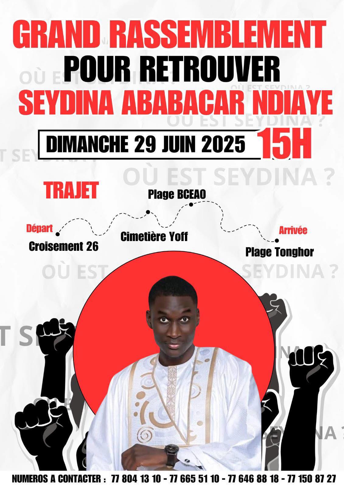 Disparition de Seydina Ababacar Ndiaye : un grand rassemblement prévu ce dimanche pour le retrouver