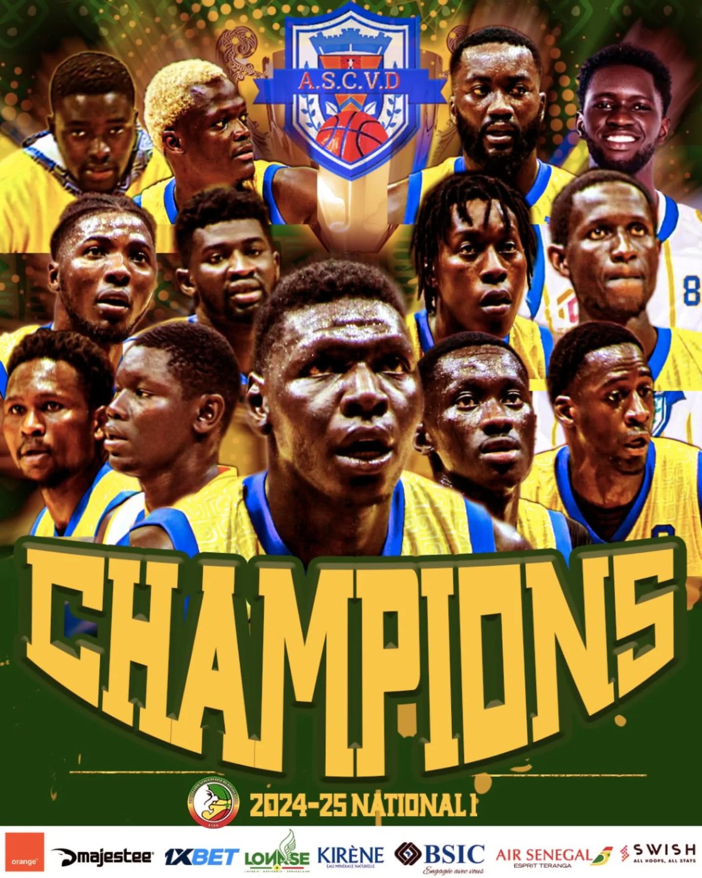 Basket – Playoffs 2025 : L’ASC Ville de Dakar réalise le doublé historique hommes/dames