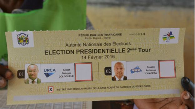 RCA : Touadéra en tête pour le moment