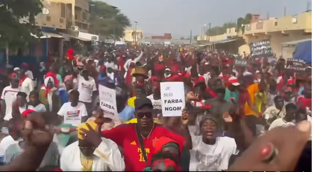 Marche pacifique à Ourossogui : forte mobilisation pour exiger la libération de Farba Ngom