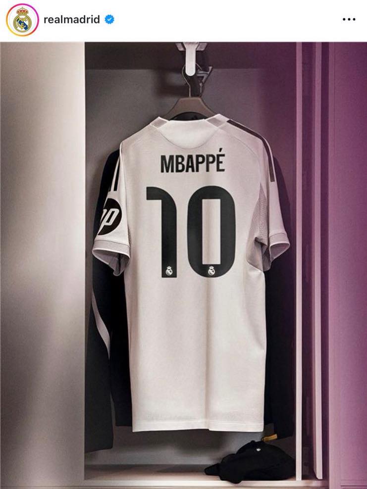 Foot : Le Real Madrid officialise le nouveau numéro de Mbappé