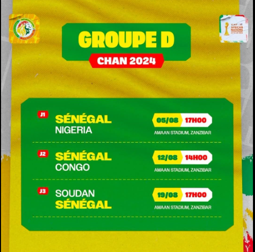 CHAN 2025 : Le calendrier de l’équipe du Sénégal dévoilé CHAN 2025 : Le calendrier de l’équipe du Sénégal dévoilé